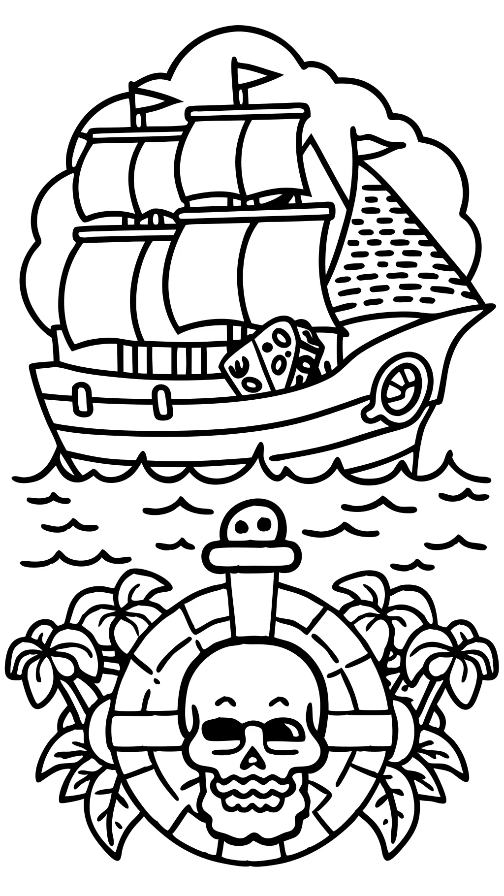 coloriages des pirates des Caraïbes